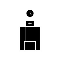 hospital clock icon design