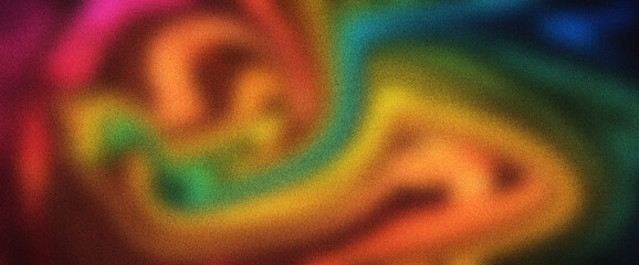 Abstract Swirling Rainbow Hues, Vibrant Color Gradient Background Texture