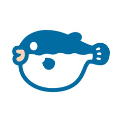 Pufferfish illustration, clipart, isolated on white background © Ariba