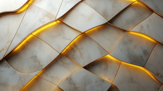 A clean, soft beige background with intersecting thin gold lines, creating a luxurious geometric pattern for a price list