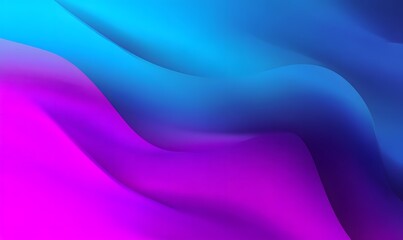 Abstract waves of blue and purple gradient creating a smooth and flowing background design element