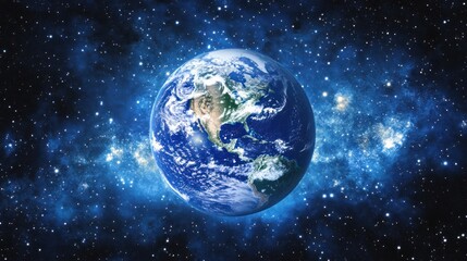 Fototapeta premium Stunning View of Earth from Space: A Celestial Masterpiece