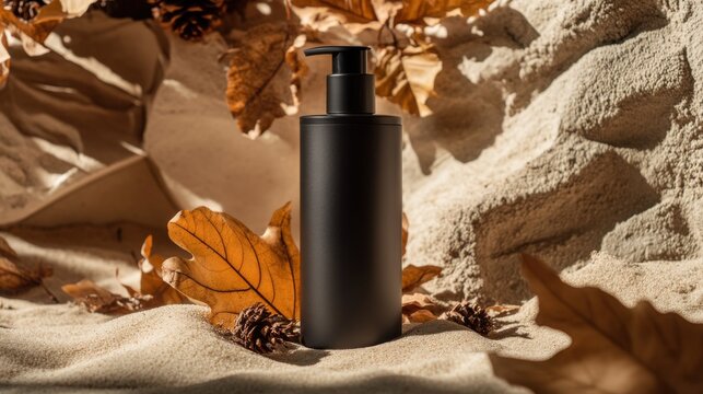 A serene arrangement of various skincare products.