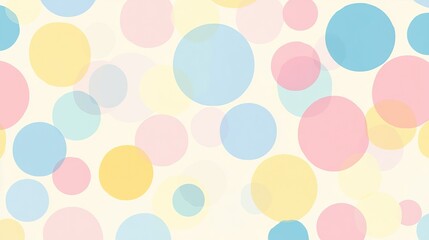 A minimalist background featuring overlapping pastel circles in soft pink, blue, and yellow tones, creating a visually appealing and calming design. The simple yet elegant pattern evokes a sense of pl