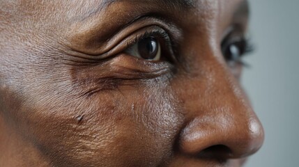 Close-up portrait of an older woman.