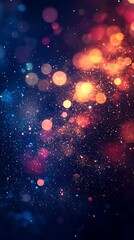 Obraz premium Gentle abstract lights in cosmic color scheme high resolution picture