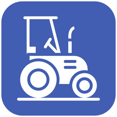 Smart Tractor Vector Icon