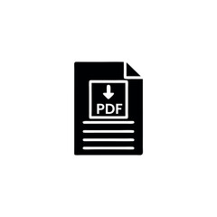 pdf document icon minimalist design gray-silhoue.eps