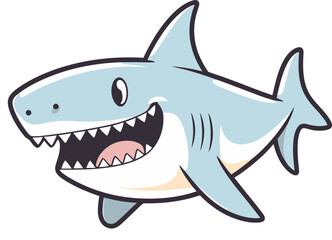 Shark with Clear Teeth Shark in Deep Sea PNG