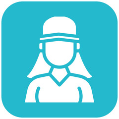 Fitness Trainer Female Icon