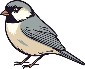 Sparrow and Sun Sparrow on a Leaf PNG