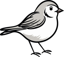 Fototapeta premium Sparrow on a Birdhouse Sparrow Perched on a Bamboo Stick