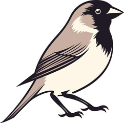 Obraz premium Sparrow Bird Flying Over Trees Sparrow in Peaceful Park Setting