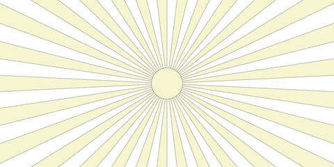 Vector Abstract light yellow sun rays sunburst backdrop background. seamless retro vintage burst sunrise diagonal fabric radial summer sunshine explosion energy sunlight glowing sunburst design.