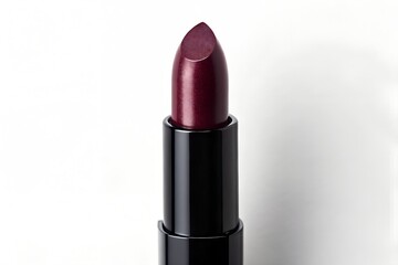 Dark Burgundy Lipstick With Shimmer On White Background Cosmetics Beauty Glamour Make Up Professional Elegant Close Up Studio Shot, lipstick, burgundy, dark, shimmer, makeup, make up, cosmetics