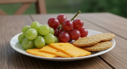 cheese and grapes