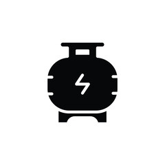 gas cylinder solid icon vector design good for web or mobile app