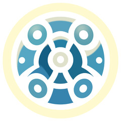 wheel, gear, sun abstraction