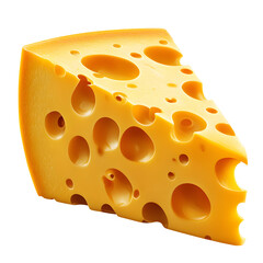3D Render of Swiss Cheese Wedge