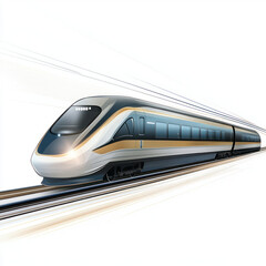 Fototapeta premium fast train on a subway station