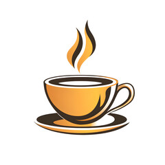 Obraz premium Hot Coffee Cup Illustration