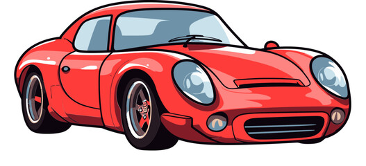 Naklejka premium Blue Sports Car with Race-ready Design Custom Sports Car with Racing Pedals