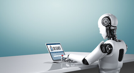 Online job search on modish website for worker to search for job opportunities on the recruitment internet network