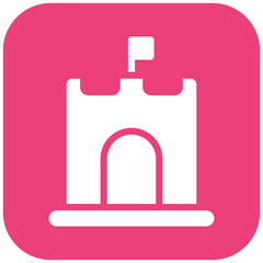 Fototapeta premium Sandcastle Icon