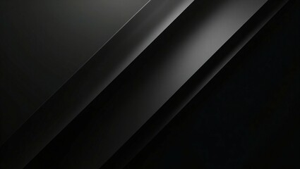 Black white dark grey abstract background. Geometric shape. Line stripe triangle polygon angle diagonal 3d. Gradient. Shadow. Rough grain noise grange. Matte metal metallic.Technology business.Design.