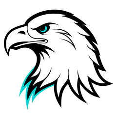 Fototapeta premium eagle head vector
