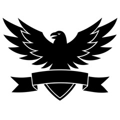 Obraz premium eagle shield with wings