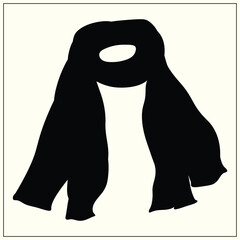 Obraz premium Silhouette of Wool Scarf