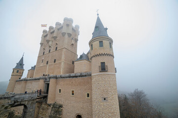 Foggy Day at Segovia's Alcázar Castle - Iconic Medieval Fortress