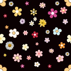 seamless pattern with flowers