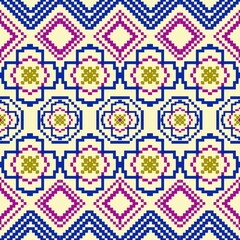seamless pattern with geometric shapes