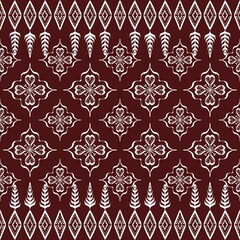 seamless damask pattern with flowers