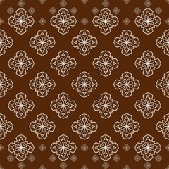 vector seamless pattern with snowflakes