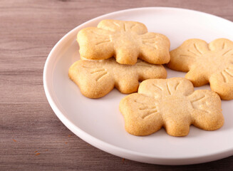 Shamrock shortbread biscuits