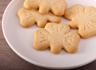 Shamrock shortbread biscuits