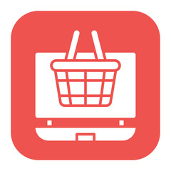 Online Shopping Basket Icon