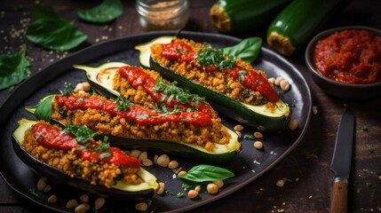 Obraz premium Grilled figs gourmet culinary food photography