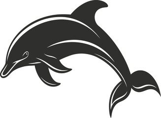 Obraz premium Dolphin Silhouette Vector 