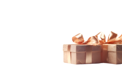 Festive Christmas concept with beautifully wrapped Christmas gifts and elegant decorations