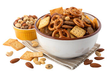 bowl of snack on transparent background 