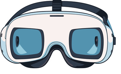 Virtual Reality Game Setup PNG Whale Illustration