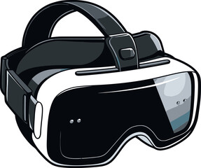 Obraz premium VR Interface with Gamepad Virtual Reality with Motion Gaming PNG