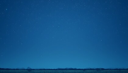 Fototapeta premium Night Sky Over Fields