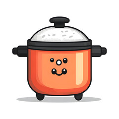 Cute Rice Cooker Illustration