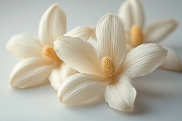 Vanilla flower isolated on white background