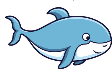 Obraz premium Whale Side View Whale Underwater Design PNG
